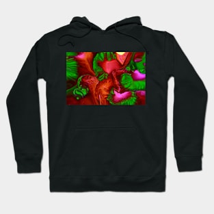 Strawberries Abstract Background Hoodie